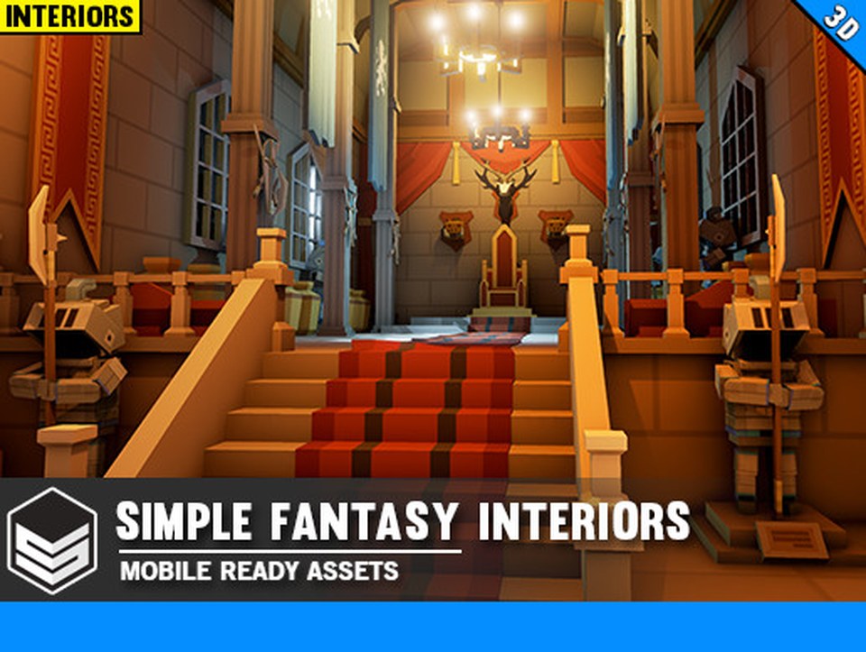 Simple Fantasy Interiors - Cartoon Assets