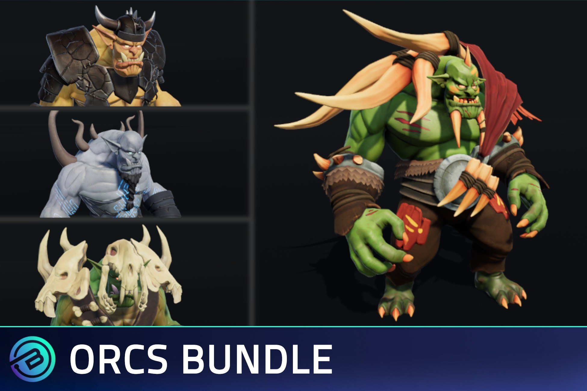 Stylized Orcs Bundle - RPG NPC