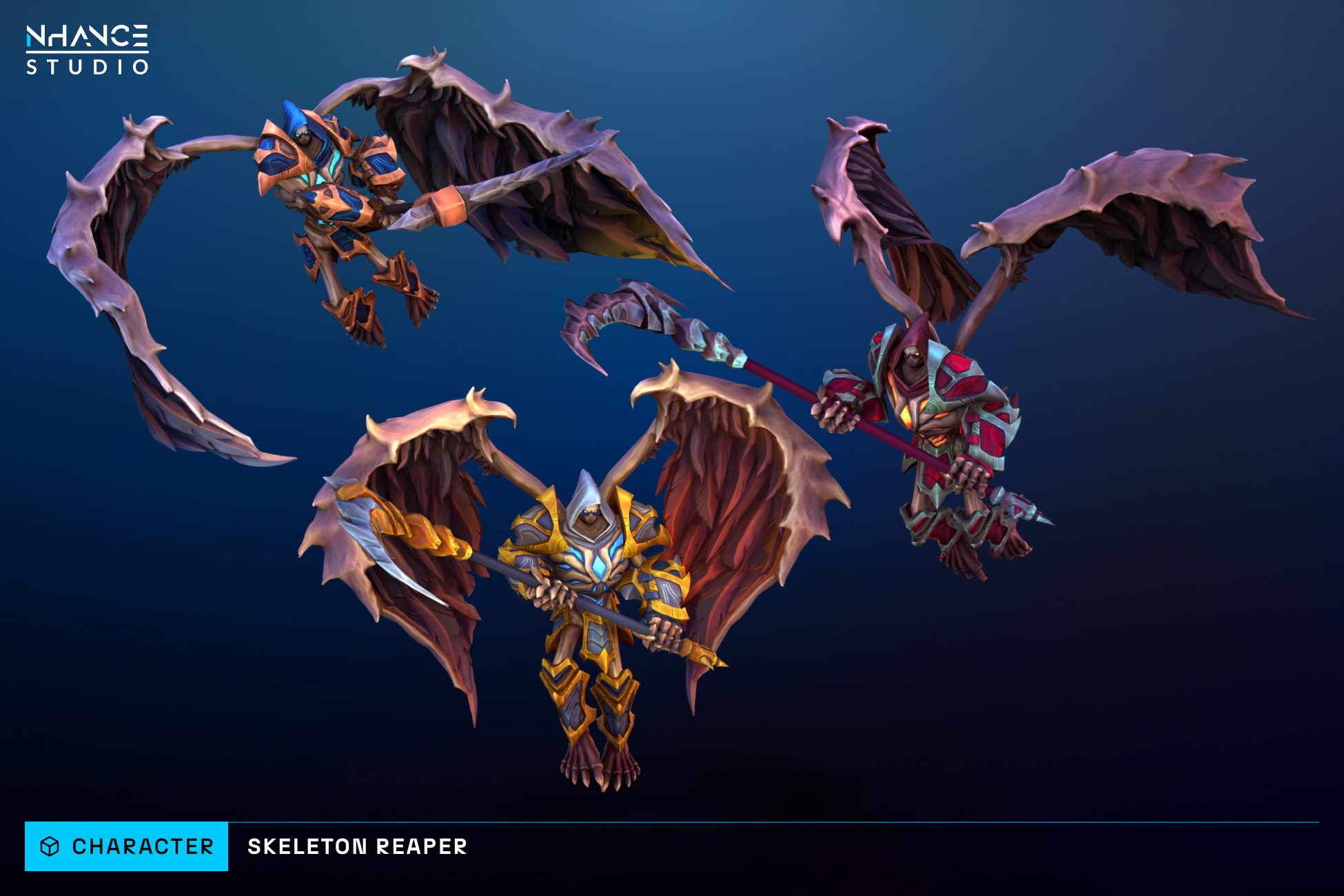 Stylized Fantasy Skeleton Reaper