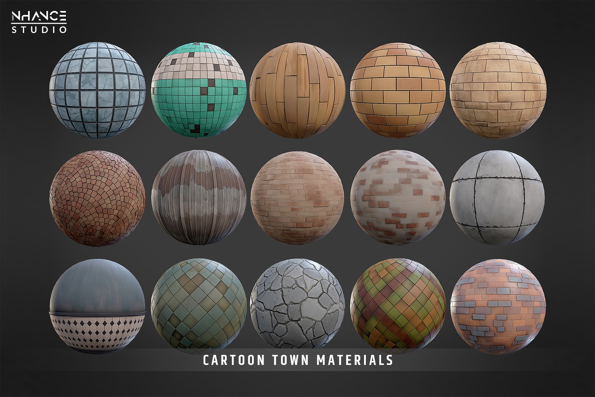 Cartoon Town Materials Pack