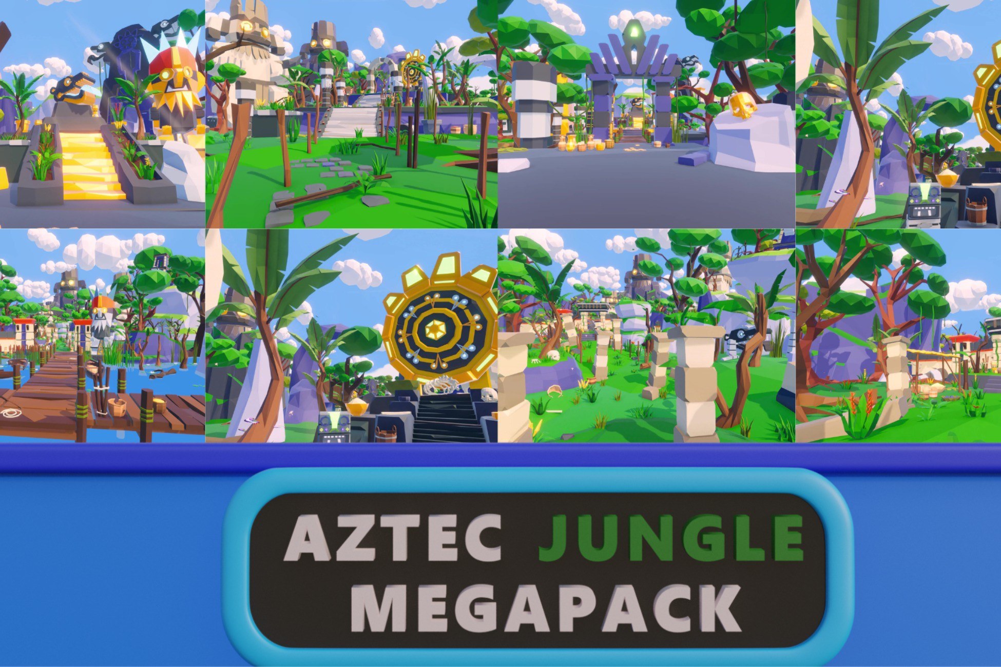 Aztec Jungle Megapack - Low Poly Refreshed - URP