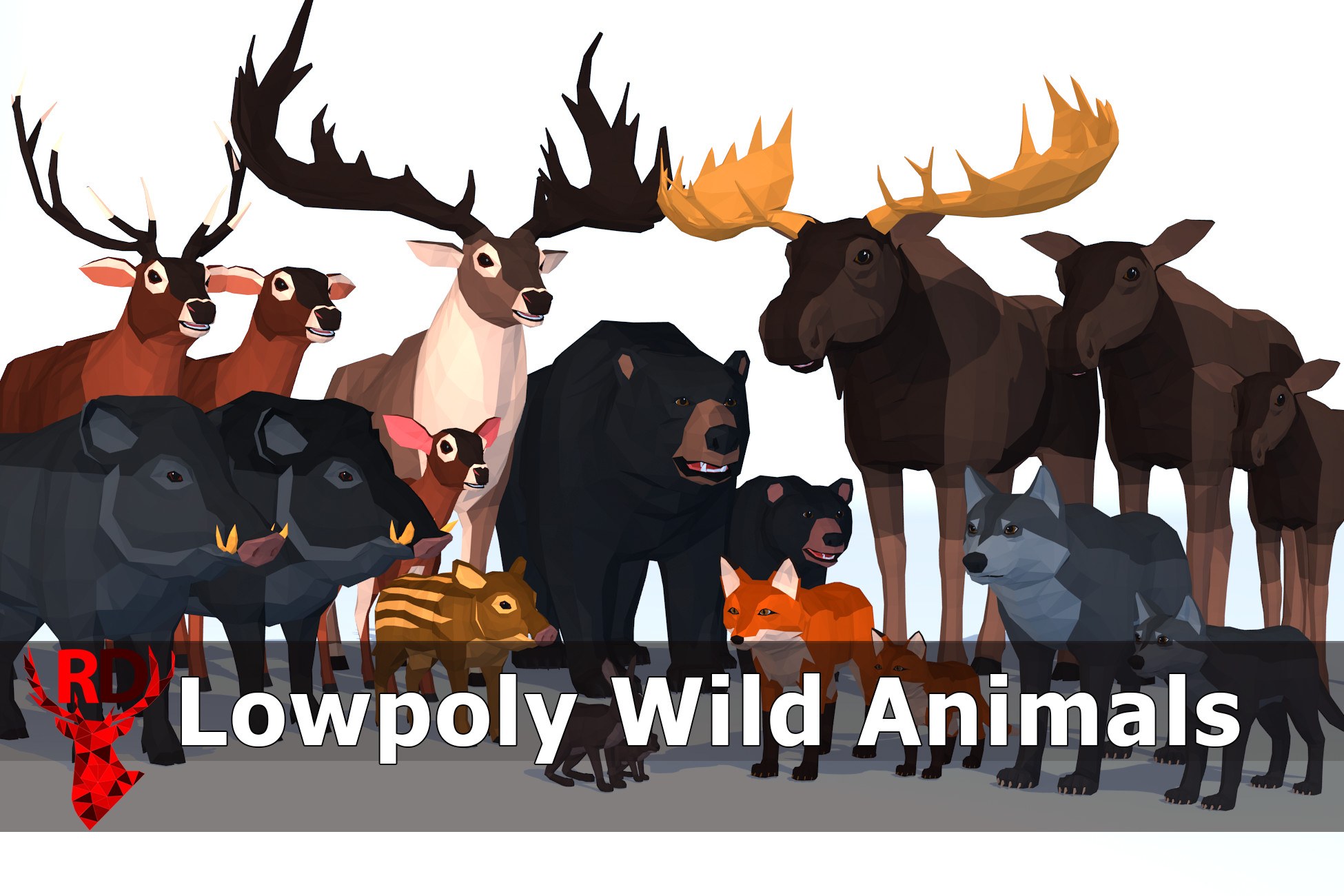 LowPoly Wild Animals